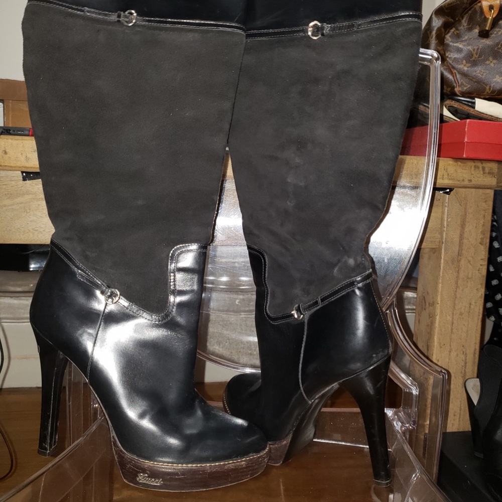 Gucci over knee boots